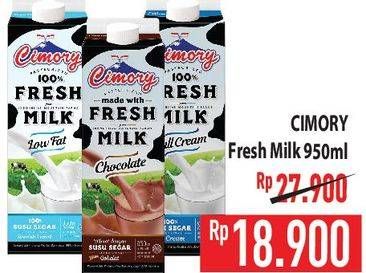 Promo Harga CIMORY Fresh Milk 950 ml - Hypermart