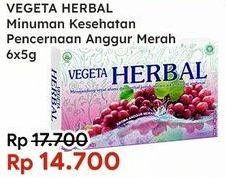 Promo Harga VEGETA Minuman Herbal Anggur per 6 pcs 5 gr - Indomaret