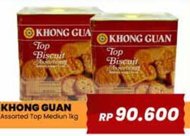 Promo Harga Khong Guan Top Biscuit Assortment Kecuali 1000 gr - Yogya