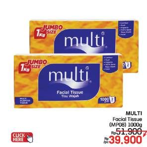 Promo Harga Multi Facial Tissue 1000 gr - LotteMart