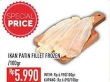 Promo Harga Patin Fillet Frozen per 100 gr - Hypermart