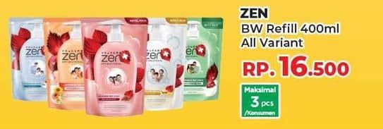 Promo Harga ZEN Anti Bacterial Body Wash All Variants 400 ml - Yogya