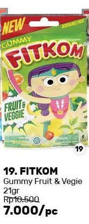 Promo Harga FITKOM Gummy Fruit Vegie 21 gr - Guardian