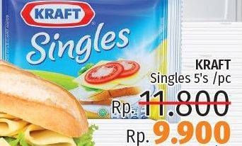 Promo Harga KRAFT Singles Cheese 5 pcs - LotteMart