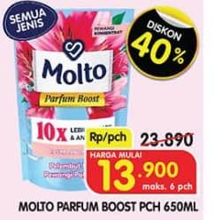 Promo Harga Molto Parfum Boost All Variants 650 ml - Superindo