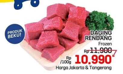 Promo Harga Daging Rendang Sapi per 100 gr - LotteMart