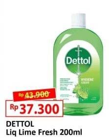 Promo Harga DETTOL Antiseptic Germicide Liquid Lime 200 ml - Alfamart