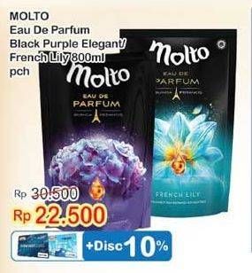 Promo Harga MOLTO Eau De Parfum French Lily, Elegant 800 ml - Indomaret