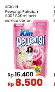 Promo Harga So Klin Pewangi All Variants 800 ml - Indomaret