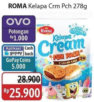 Promo Harga Roma Kelapa Cream Fun Pack 297 gr - Alfamidi