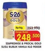 Promo Harga S26 Procal Gold/Promise Gold Susu Pertumbuhan Vanilla 900 gr - Superindo