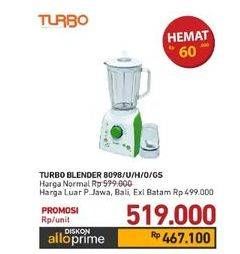 Promo Harga Turbo Blender 8098 U/H/0/GS  - Carrefour