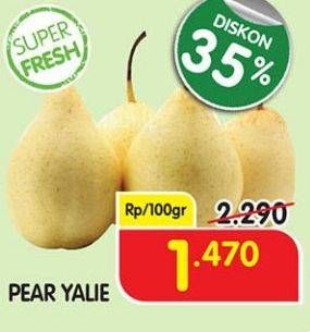 Promo Harga Pear Ya Lie per 100 gr - Superindo