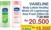 Promo Harga VASELINE Intensive Care Healthy White UV Lightening 200 ml - Indomaret