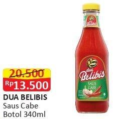 Promo Harga DUA BELIBIS Saus Cabe 340 ml - Alfamart