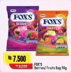Promo Harga Foxs Crystal Candy Berries, Fruits 90 gr - Alfamart