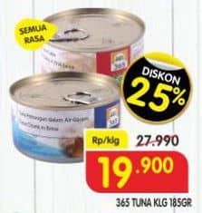 Promo Harga 365 Tuna Kaleng All Variants 185 gr - Superindo