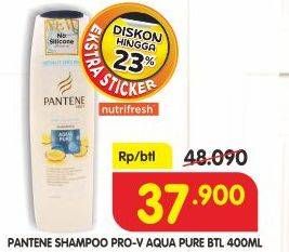 Promo Harga PANTENE Shampoo Aqua Pure 400 ml - Superindo