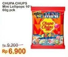 Promo Harga CHUPA CHUPS Lollipop Candy Mini per 10 pcs 6 gr - Indomaret