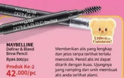 Promo Harga Maybelline Define & Blend Brow Pencil  - Guardian