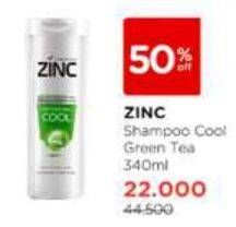 Promo Harga Zinc Shampoo Refreshing Cool 340 ml - Watsons