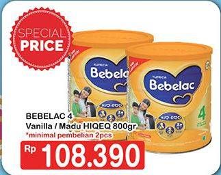 Promo Harga BEBELAC 4 Susu Pertumbuhan Madu, Vanila 800 gr - Hypermart