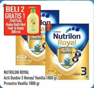 Promo Harga NUTRILON Royal 3 Susu Pertumbuhan Madu, Vanilla 1800 gr - Hypermart