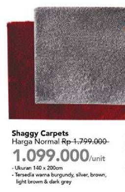 Promo Harga Karpet SHaggy  - Carrefour