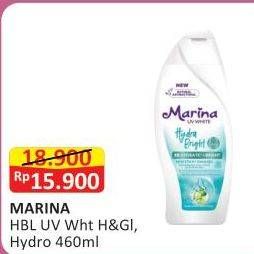 Promo Harga MARINA Hand Body Lotion UV White Hydro Cool 460 ml - Alfamart