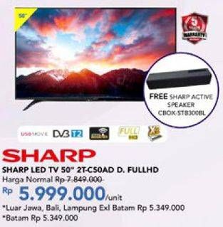 Promo Harga SHARP 2T-C50AD1i Full-HD 50"  - Carrefour