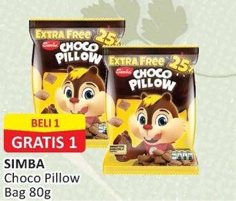 Promo Harga SIMBA Choco Pillow 80 gr - Alfamart