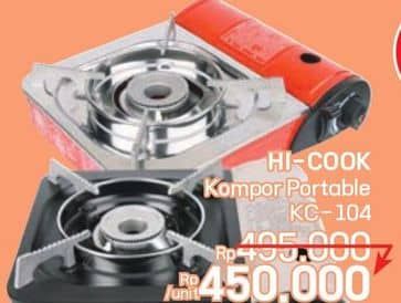 Hicook Kompor Portable  Diskon 9%, Harga Promo Rp450.000, Harga Normal Rp495.000