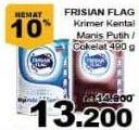 Promo Harga FRISIAN FLAG Susu Kental Manis Cokelat, Putih 490 gr - Giant