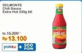 Promo Harga Del Monte Sauce Extra Hot Chilli 340 ml - Indomaret