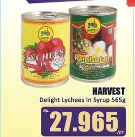 Promo Harga Harvest Delight Lychees In Syrup 565 gr - Hari Hari