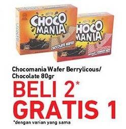 Promo Harga CHOCO MANIA Choco Chip Cookies Berrylicous, Chocolate 80 gr - Carrefour