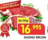 Promo Harga Daging Has Luar (Daging Sirloin) per 100 gr - Superindo