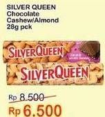 Promo Harga SILVER QUEEN Chocolate Cashew, Almonds 28 gr - Indomaret