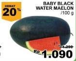 Promo Harga Semangka Baby Black per 100 gr - Giant