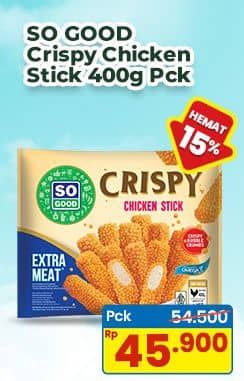 Promo Harga So Good Crispy Chicken Nugget 400 gr - Indomaret