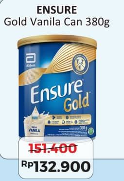 Promo Harga Ensure Gold Wheat Gandum Vanilla 400 gr - Alfamart