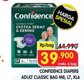 Confidence Adult Classic Night Ekstra Serap & Kering