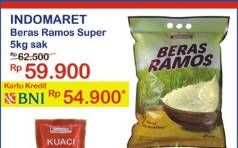 Promo Harga Indomaret Beras Ramos Super 5 kg - Indomaret