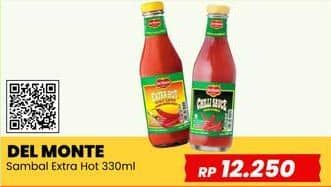 Promo Harga Del Monte Sauce Extra Hot Chilli 340 ml - Yogya