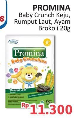 Promo Harga Promina 8+ Baby Crunchies Keju, Seaweed, Krim Ayam Brokoli 20 gr - Alfamidi