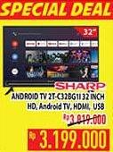 Promo Harga SHARP 2T-C32BG1 | LED TV 32 inch  - Hypermart