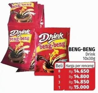 Promo Harga Beng-beng Drink per 10 sachet 30 gr - Lotte Grosir