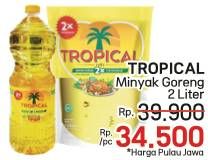 Promo Harga Tropical Minyak Goreng 2000 ml - LotteMart