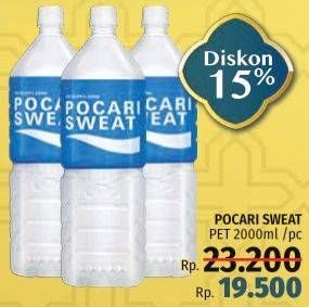 Promo Harga POCARI SWEAT Minuman Isotonik 2000 ml - LotteMart