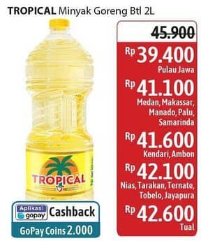 Promo Harga Tropical Minyak Goreng 2000 ml - Alfamidi